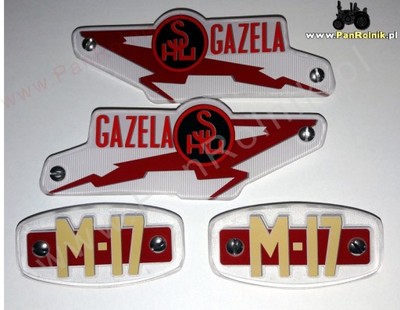 SHL M17 Gazela emblemat logo napis znaczek bak!! - 6909688907 - oficjalne  archiwum Allegro