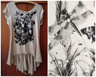 NEXT T-shirt TUNIKA bluzka PRINT floral 38/40