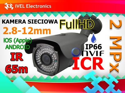 MONITORING Kamera SIECIOWA IP 2 MP Full HD IR 65m