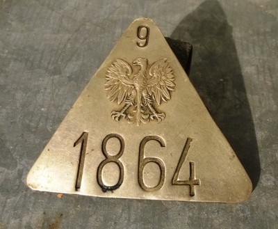pierwsza odznaka Milicyjna 1945 oryginał MO 100%