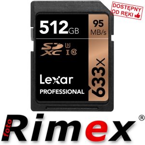 Lexar SDXC Professional 512GB 95MB/s UHS-3 633x