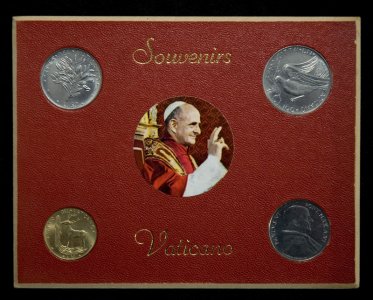 Watykan Zestaw Monet Z Papieżem Pawłem VI