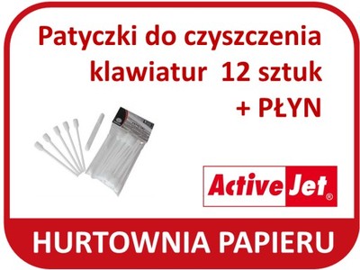 Patyczki do czyszczenia klawiatur + płyn ActiveJet