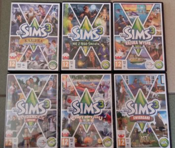 The Sims 3 Zestaw 6 dużych dodatków od 5 zł !!