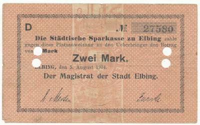 179. Elbląg 2 mk 1914, st.5+