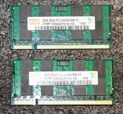 Pamięć Hynix DDR2 2x2GB 2GB 2Rx8 PC2-6400S-666-12