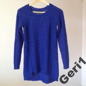 MOHITO sweter kobaltowy oversize piękny 34 XS