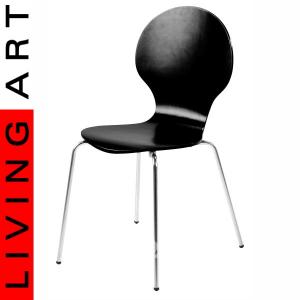Krzesło FORM czarne inspirowane mrówka LIVING ART - 5307868017 - oficjalne  archiwum Allegro