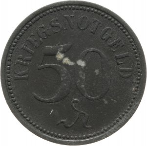 TORUŃ, 50 fenigów 1918, cynk