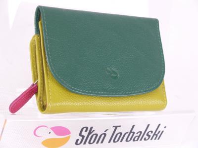 Słoń Torbalski portfel 1206 zielony limonka - 4038707234 - oficjalne  archiwum Allegro