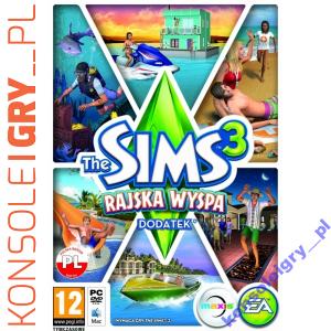 The Sims 3 Rajska Wyspa PL (PC) NOWA w24H FOLIA WA