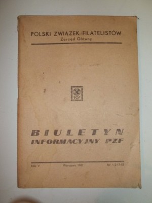 Biuletyn informacyjny PZF - nr.1-2/1981