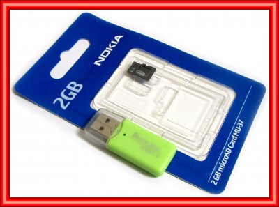KARTA PAMIĘCI NOKIA microSD 2GB + CZYTNIK KART USB