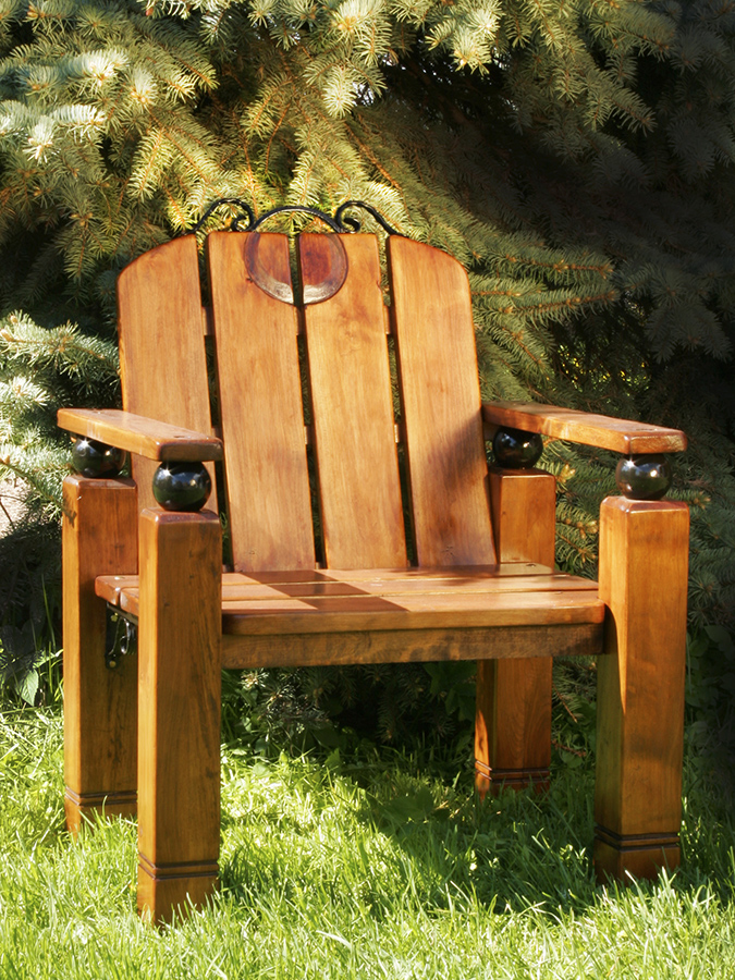 Krzesła ogrodowe drewniane, fotel ogrodowy - 7022662820 - oficjalne  archiwum Allegro