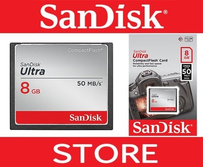 SanDisk CF Ultra 8GB 50MB/s typ SDCFHS-008G-G46
