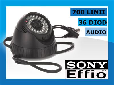 700 TVL Sony AUDIO NOC IR 36 diod KAMERA.CCTV
