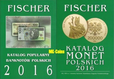 2016 - Katalog polskich monet i banknotów-Fischer!