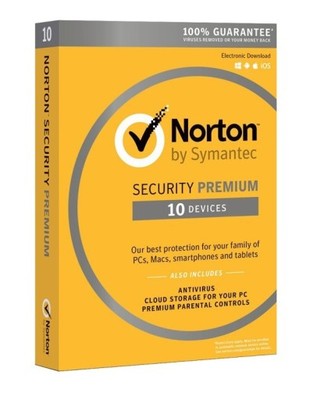 Antywirus Symantec Norton Security Premium 10PCiOS