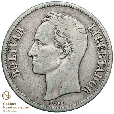681. Wenezuela 5 bolivares 1929 st.3