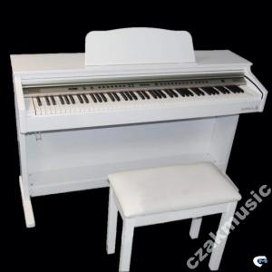 SAMICK DCP-12 Biały połysk pianino cyfrowe ława