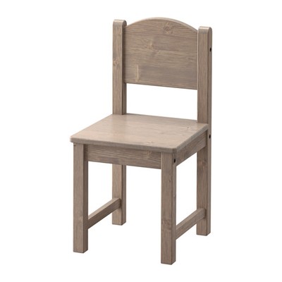 IKEA SUNDVIK - krzesełko dziecięce drewno brązowe