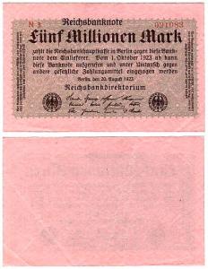 Niemcy, 5000000 Marek 20.8.1923, P. 105