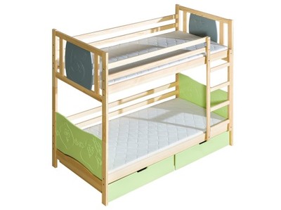 Drewniane łóżko piętrowe TRIO dostawa 0zł MARMEX
