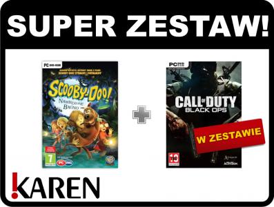 ZESTAW gier PC Scooby Doo + Call of Duty