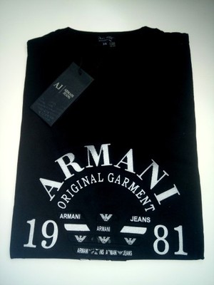 ARMANI Jeans  czarna koszulka  roz.XXL
