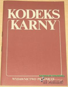 Kodeks Karny - 6405527045 - oficjalne archiwum Allegro