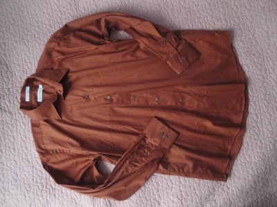 Calvin Klein męska klasyczna ruda koszula 32/33 M