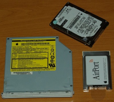 Apple MacBook Karta Air Port, HDD 40GB, napęd DVD