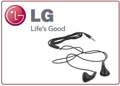 Słuchawki oryginalne LG EAB622092 czarne