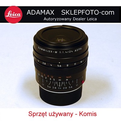 Leica 24 f/1.4 Summmilux-M + Wizjer 24mm - Używany