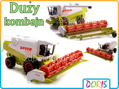 Kombajn Do Zboża Zabawka Claas Bizon Napęd Heder 6134283940