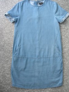 sukienka jeansowa, Mohito, rozmiar 34 - 6372686509 - oficjalne archiwum  Allegro