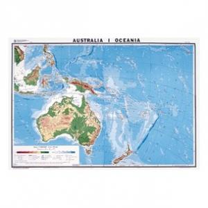 AUSTRALIA I OCEANIA mapa podręczna +GRATIS