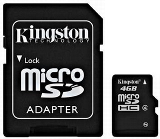 KARTA PAMIĘCI KINGSTON MOCROSDHC 4GB + ADAPTER SD