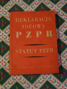 Deklaracja ideowa PZPR Statut PZPR PRL nr 77