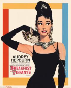 Audery Hepburn Breakfast at Tiffanys plakat 40x50