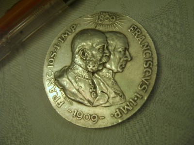 Franciszek Józef 1809-1909 medal srebrny