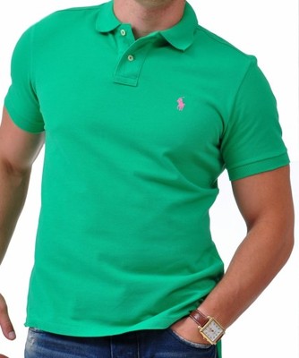 zielona koszulka polo Ralph Lauren rozmiar M/L - 6542235797 - oficjalne  archiwum Allegro