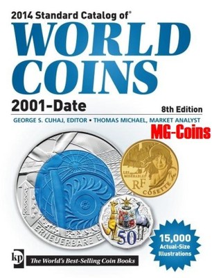 2014 STANDARD CATALOG OF WORLD COINS,2001-1056 str