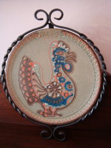 Ozdobny Talerz Ceramika Artystyczna WMF