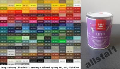 Tikkurila Liitul Farba Tablicowa w wielu kolorach - 5712185485 - oficjalne  archiwum Allegro