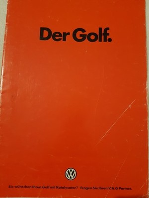 Prospekt VW Golf (German) z lat 80'