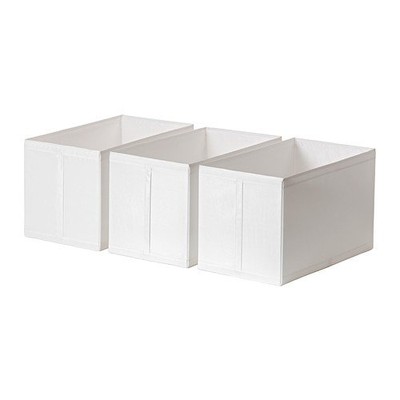 IKEA SKUBB pudełka 3sz 31x55x33 BIAŁY do szafy PAX - 6748046436 - oficjalne  archiwum Allegro