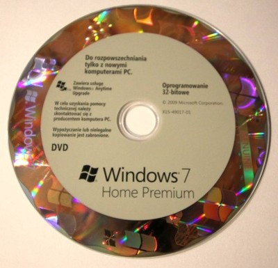 Windows 7 Home Premium 32 bit nośnik