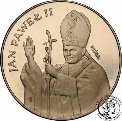PRÓBA Nikiel 10000 zł 1987 Jan Paweł II st. L