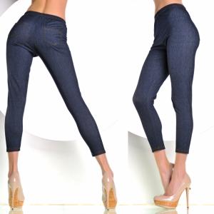 Jeansowe legginsy jegginsy jeans M/L